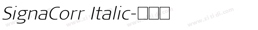SignaCorr Italic字体转换